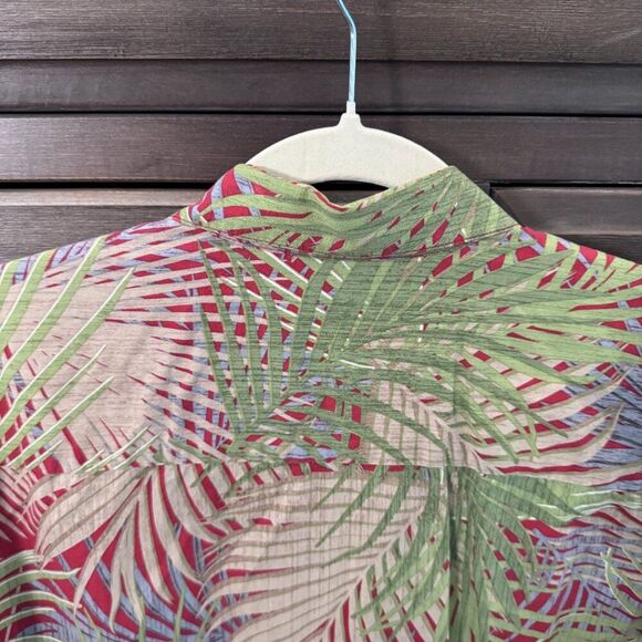 Tori Richard Hawaiian Shirt Men’s Medium Tropical Palm Print Made in Hawaii USA - Picture 7 of 9